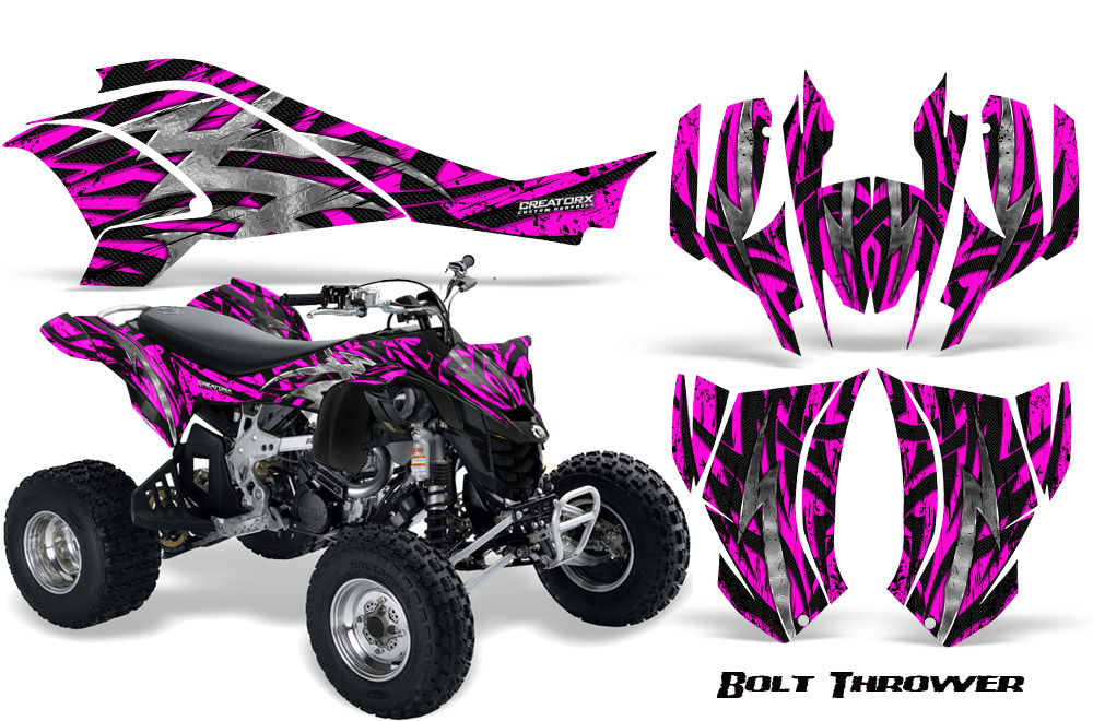 Can-Am DS450 Graphics Kit Bolt Thrower Pink